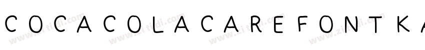 COCACOLACARE FONT KA字体转换